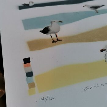 'Gulls On The Tide' Original Limited Edition Coastal, 5 of 10