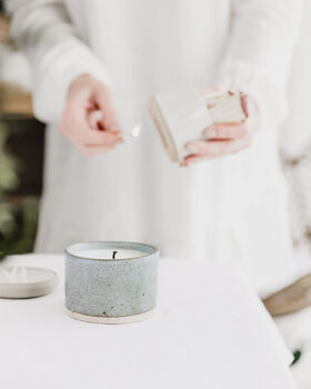 Scented Ceramic Pot Candle, 3 of 7