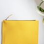 Yellow Glossy Patent Leather Clutch Handbag, thumbnail 8 of 10