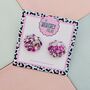 Sea Shell Glitter Resin Stud Earrings Pink, Blue And Coral, thumbnail 4 of 12