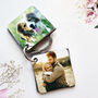 Personalised Multi Photo Flip Leather Keyring, thumbnail 3 of 10