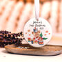 Personalised Babys First Christmas Bauble Decoration, thumbnail 7 of 9