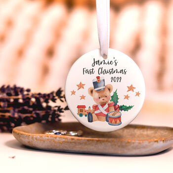 Personalised Babys First Christmas Bauble Decoration, 7 of 9