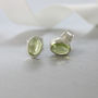 Peridot And Sterling Silver Stud Earrings, thumbnail 2 of 7