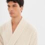 Egret Unisex 100% Cotton Velour Bathrobe, thumbnail 3 of 3