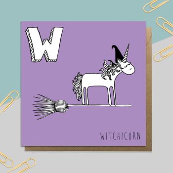 Unicorn Alphabet Cards N To Z, 11 of 12
