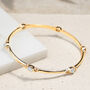 Holi Jewel Opal Stacking Bangle Silver Or Gold Plated, thumbnail 6 of 11