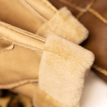 Sheepskin Stitch Detail Ladies Gloves, 9 of 12