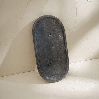Black Oval Marble Styling Tray, 2 of 4