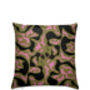 Pink And Green Snake Cushion Cover, thumbnail 1 of 5
