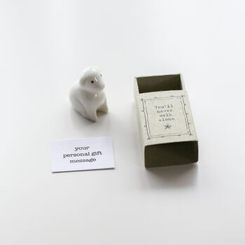 Porcelain Dog Matchbox Gift, You'll Never Walk Alone, 5 of 5