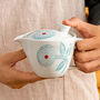 Hasami Ware Teapot Teacup Set Dahlia And Fruit, thumbnail 6 of 10
