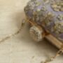 Purple Pearl Oval Clutch Bag, thumbnail 8 of 9