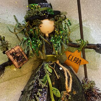 Personalised Witch Treetopper Fairy Decoration, 7 of 12