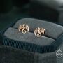 Dragon Screw Back Earrings In Sterling Silver, thumbnail 6 of 11