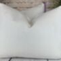 Velvet Optic White With Lilac Pink Fringe Cushion, thumbnail 10 of 10