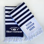 Personalised Beach And Bath Towel And Carrier Strap, thumbnail 1 of 9
