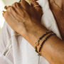 Four Leaf Clover Gemstone Gold Plated 18 K Bracelet Collection, thumbnail 1 of 11