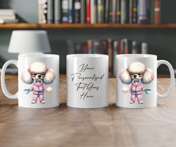 Personalised Poodle Morning Coffee Pet Dog Gift Mug, 2 of 2