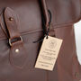 Personalised Leather Drake Strapped Weekender, thumbnail 7 of 12