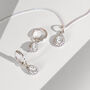 April Birthstone White Topaz Sterling Silver Necklace, thumbnail 4 of 11