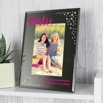 Personalised Bestie Diamante Photo Frame, 3 of 4