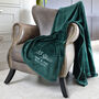 Personalised Emerald Anniversary 55 Years Married Blanket, thumbnail 1 of 4