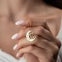 Personalised 'Mother's Love' Moon And Baby Necklace, thumbnail 4 of 9