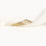 Solid 9ct Gold Bark Textured Stacking Ring, thumbnail 4 of 6