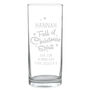 Personalised Full Of Christmas Spirit Highball Glass Gift Boxed – Christmas Gift Idea, thumbnail 4 of 4