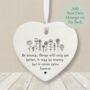 Personalised Porcelain Heart Be Strong It Never Rains Forever Home Decor, thumbnail 1 of 4