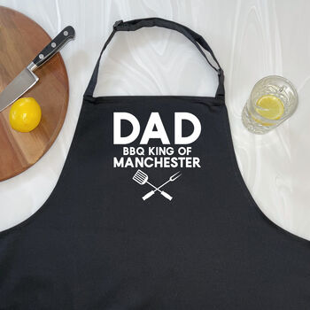 Dad. Bbq King Of … Personalised Apron, 2 of 3