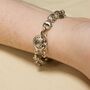 Sterling Silver And Crystal Coin Station Bracelet, thumbnail 5 of 5