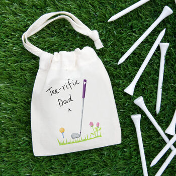 Teerific Golf Bag With Tees For Dad, Daddy Or Grandad, 2 of 5