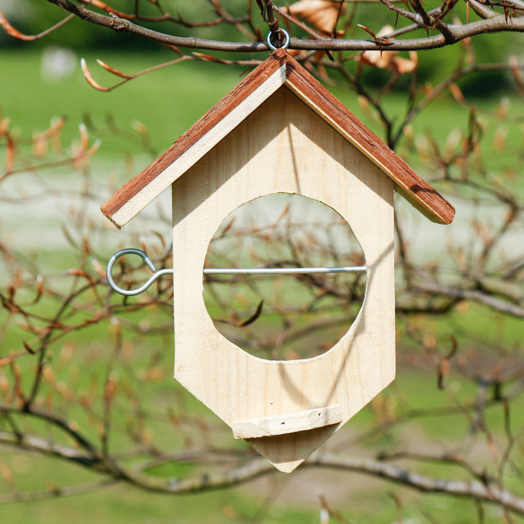 Personalised Wooden Distressed Garden Bird Feeder By Dibor ...