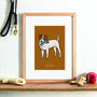 Jack Russell Personalised Fine Art Print, thumbnail 1 of 4