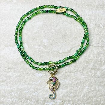 Beaded Clasp Charm Necklace, 4 of 11