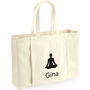 Personalised Embroidered Organic Yoga Tote Bag, thumbnail 4 of 5