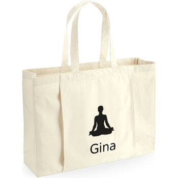 Personalised Embroidered Organic Yoga Tote Bag, 4 of 5