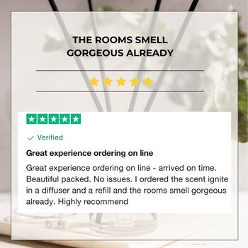 Long Lasting Luxury Reed Diffuser | Up To Six Months | Alcohol Free | Essential Oils | Rose Gold, Gold Or Silver, 12 of 12