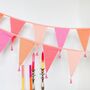 Pink Party Cotton Bunting, thumbnail 3 of 4
