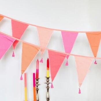 Pink Party Cotton Bunting, 3 of 4