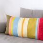 Colourful Vibrant Soft Long Cushion 60x30cm, thumbnail 5 of 6