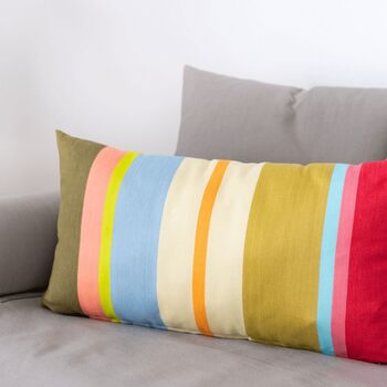 Colourful Vibrant Soft Long Cushion 60x30cm, 5 of 6