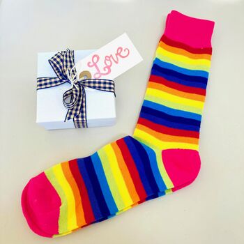 Unisex Rainbow Socks ~ Boxed, 2 of 5