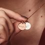 Personalised Mantra Disk Necklace, thumbnail 1 of 7