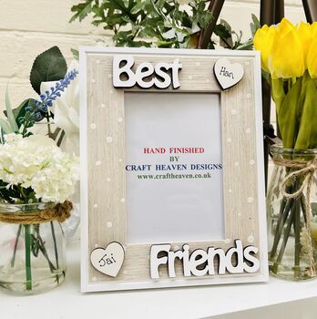 Personalised Best Friends Photo Frame Bff Birthday, 2 of 4