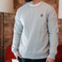 Unisex Embroidered Stacked Year Initials Sweatshirt, thumbnail 3 of 6