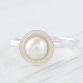 Dainty Pearl Ring. Stacking Rings, 12 of 12