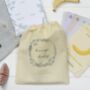 36 Personalised Baby Milestone Cards In Drawstring Bag, thumbnail 2 of 4